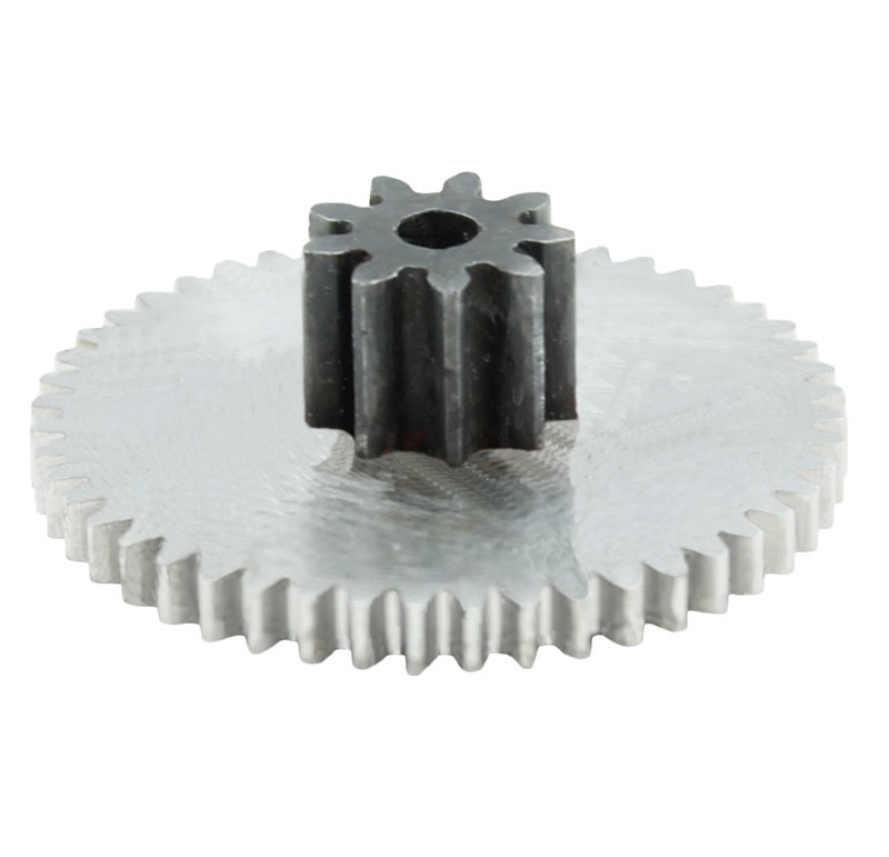 Metal gear Module 0.500, Teeth 48Z, Shape with pinion